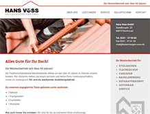 Tablet Screenshot of bedachungen-voss.de